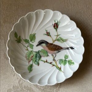 Haviland Limoges France Pie Grieche bird plate